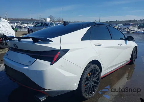 2022 Hyundai Elantra N из США, поврежденный, VIN KMHLW4AK7NU008613